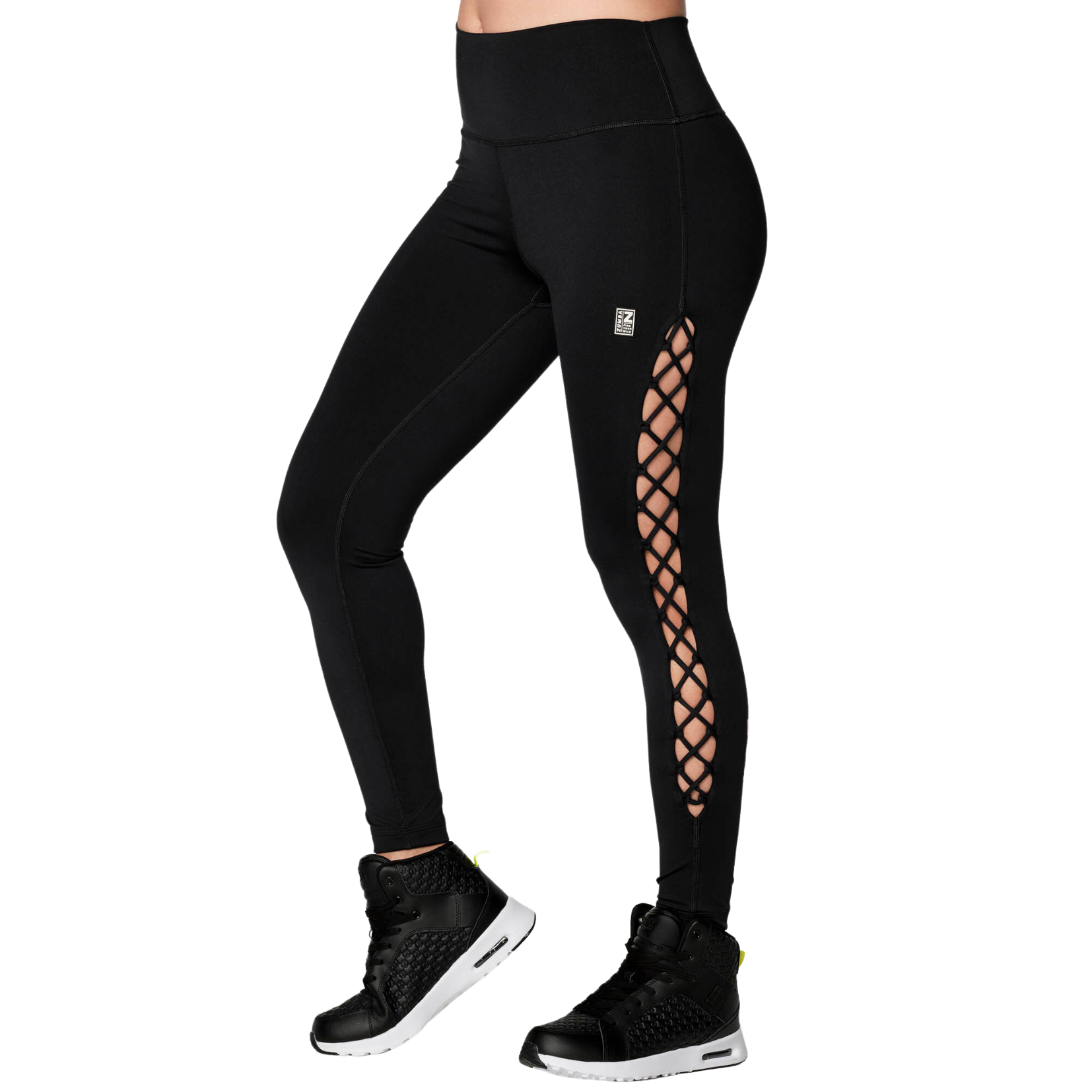 Zumba Move High Waisted Laced Up Ankle Leggings (Special Order)