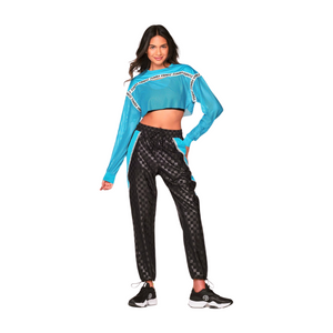 Zumba Paradise Long Sleeve Crop Top (Special Order)
