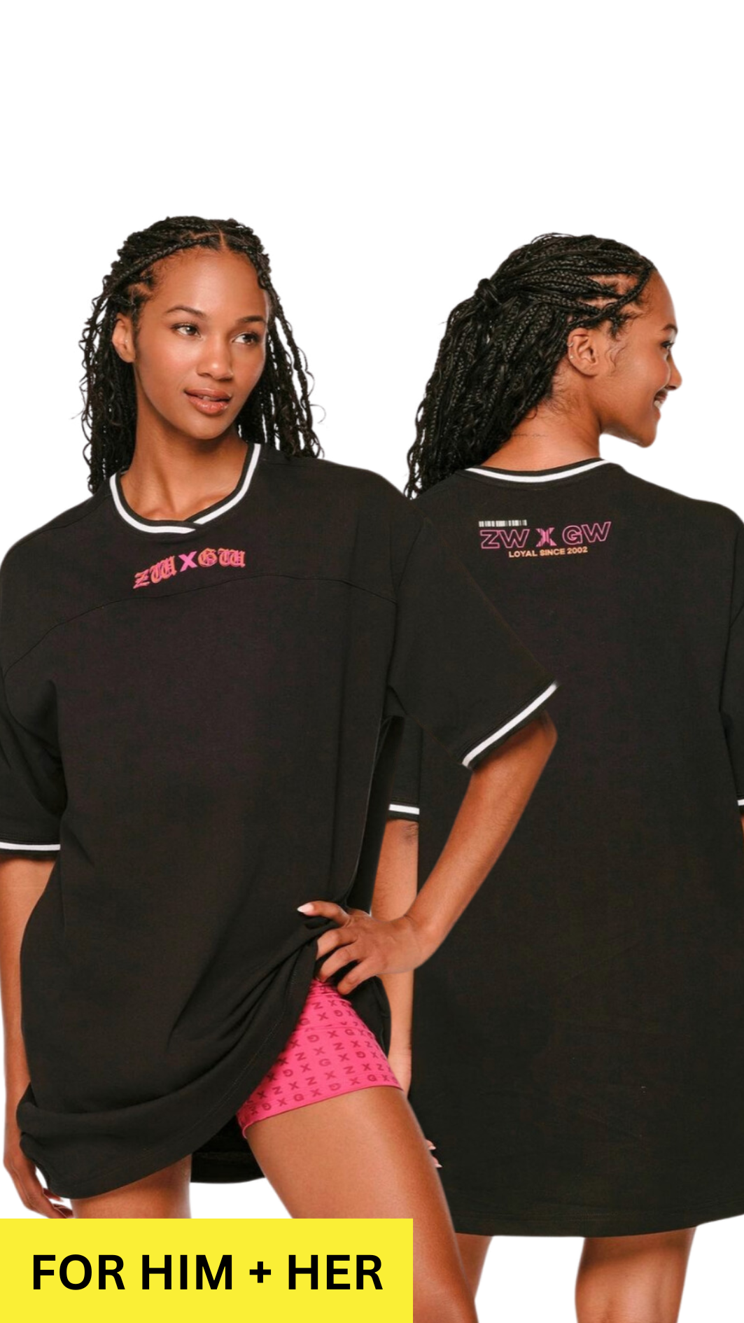 ZW X GW Unisex Extra Long Oversized Tee (Special Order)
