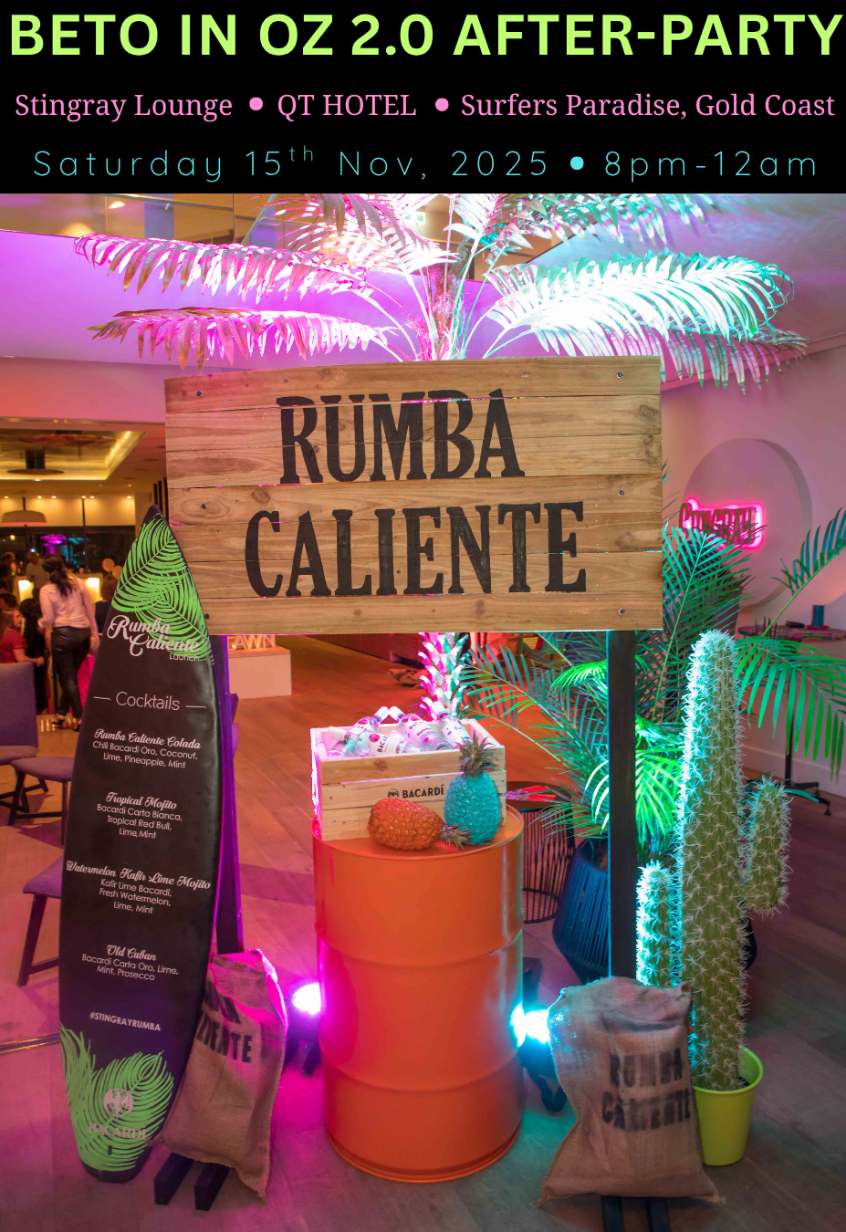 BETO IN OZ 2.0 EVENT 2025 - RUMBA CALIENTE AFTER-PARTY