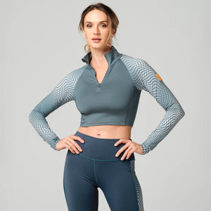Bring Your Power Long Sleeve Crop Top (Special Order)