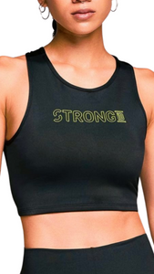 STRONG iD High Neck Lined Crop Tank (Pre-Order)