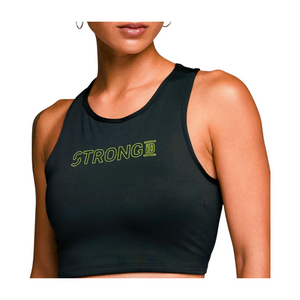 STRONG iD High Neck Lined Crop Tank (Pre-Order)