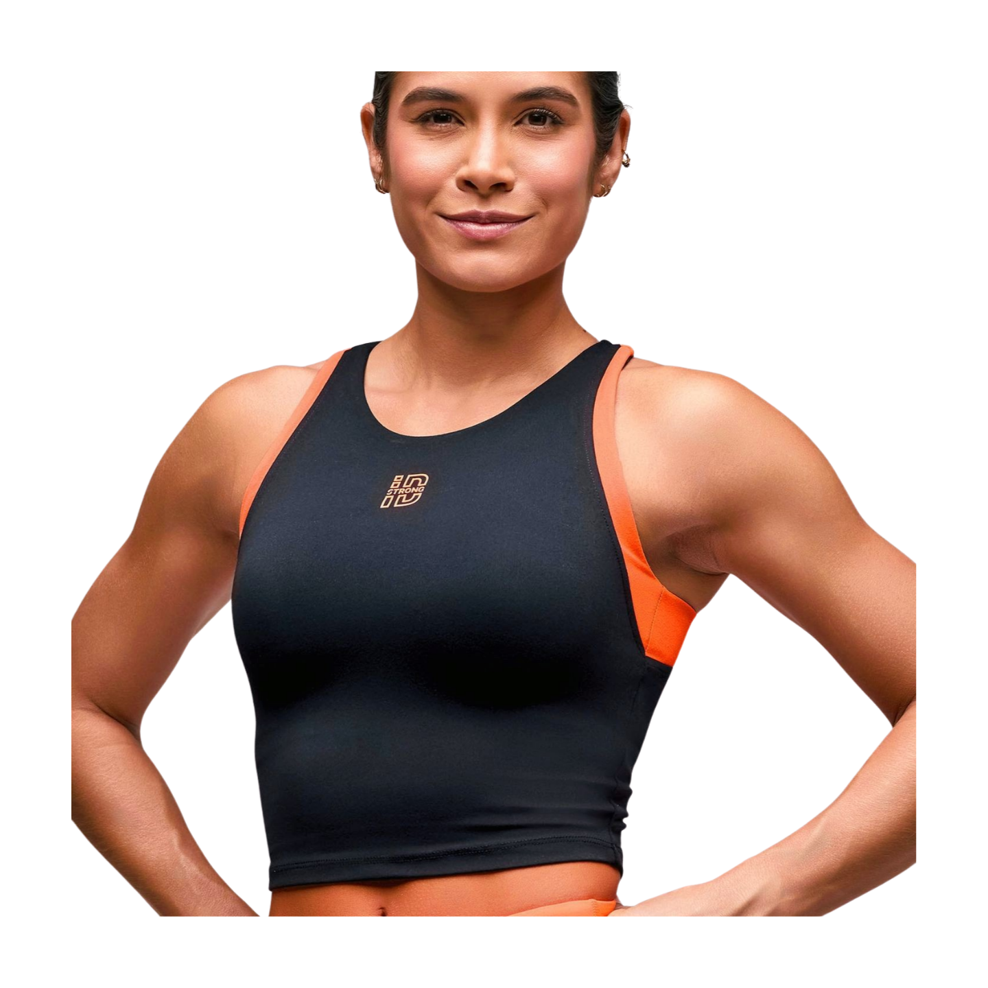 STRONG iD High Neck Racerback Tank With Shelf Bra (Pre-Order