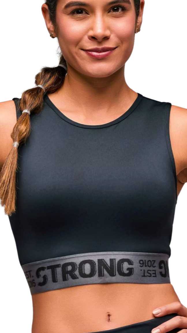 STRONG iD Crop Tank With Elastic Waistband (Pre-Order)