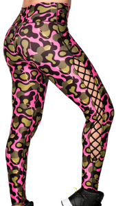 Zumba Wild High Waisted Laced Up Ankle Leggings