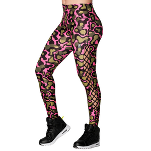 Zumba Wild High Waisted Laced Up Ankle Leggings