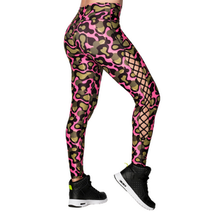 Zumba Wild High Waisted Laced Up Ankle Leggings