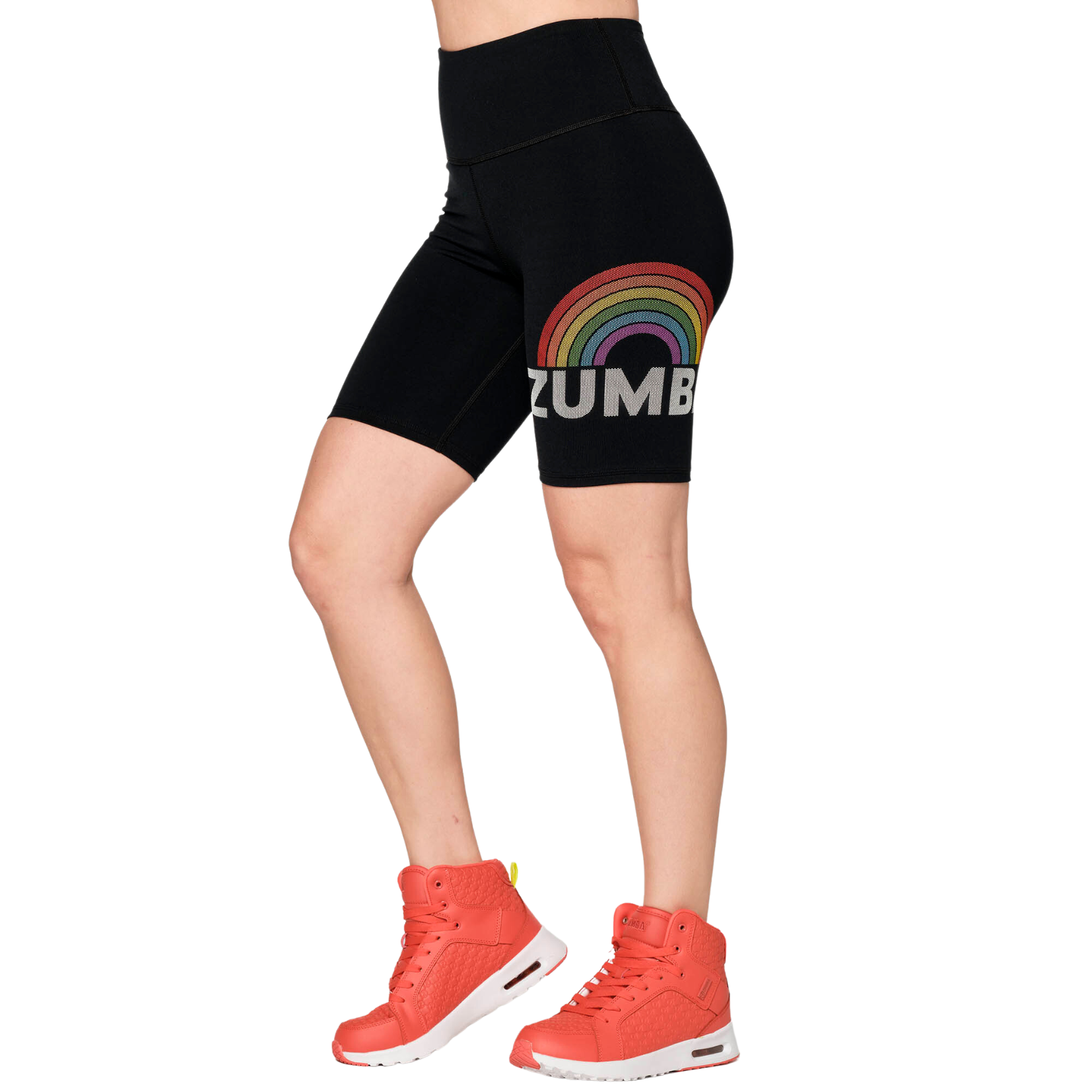 Zumba With Pride High Waisted Biker Shorts (Special Order)