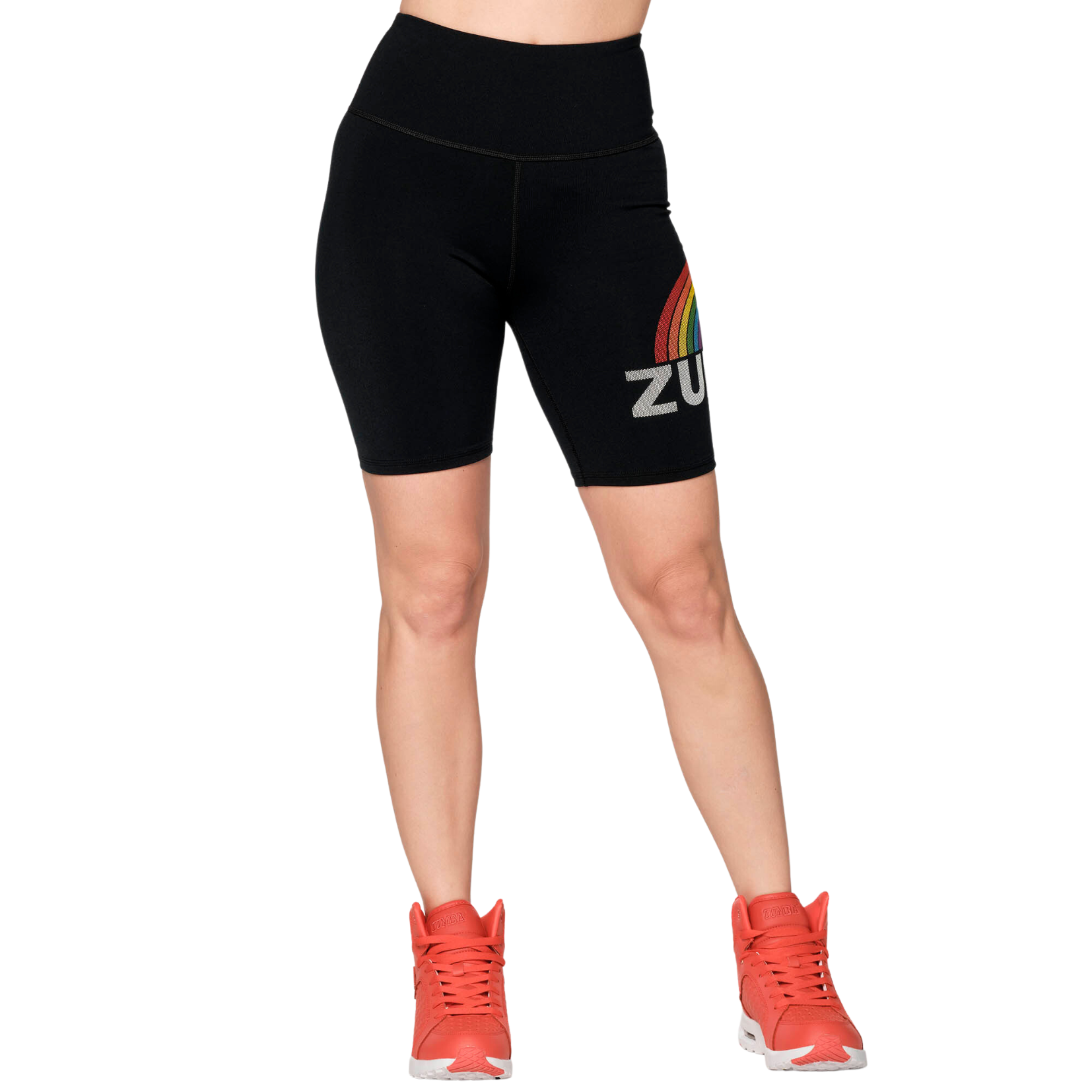 Zumba With Pride High Waisted Biker Shorts (Special Order)