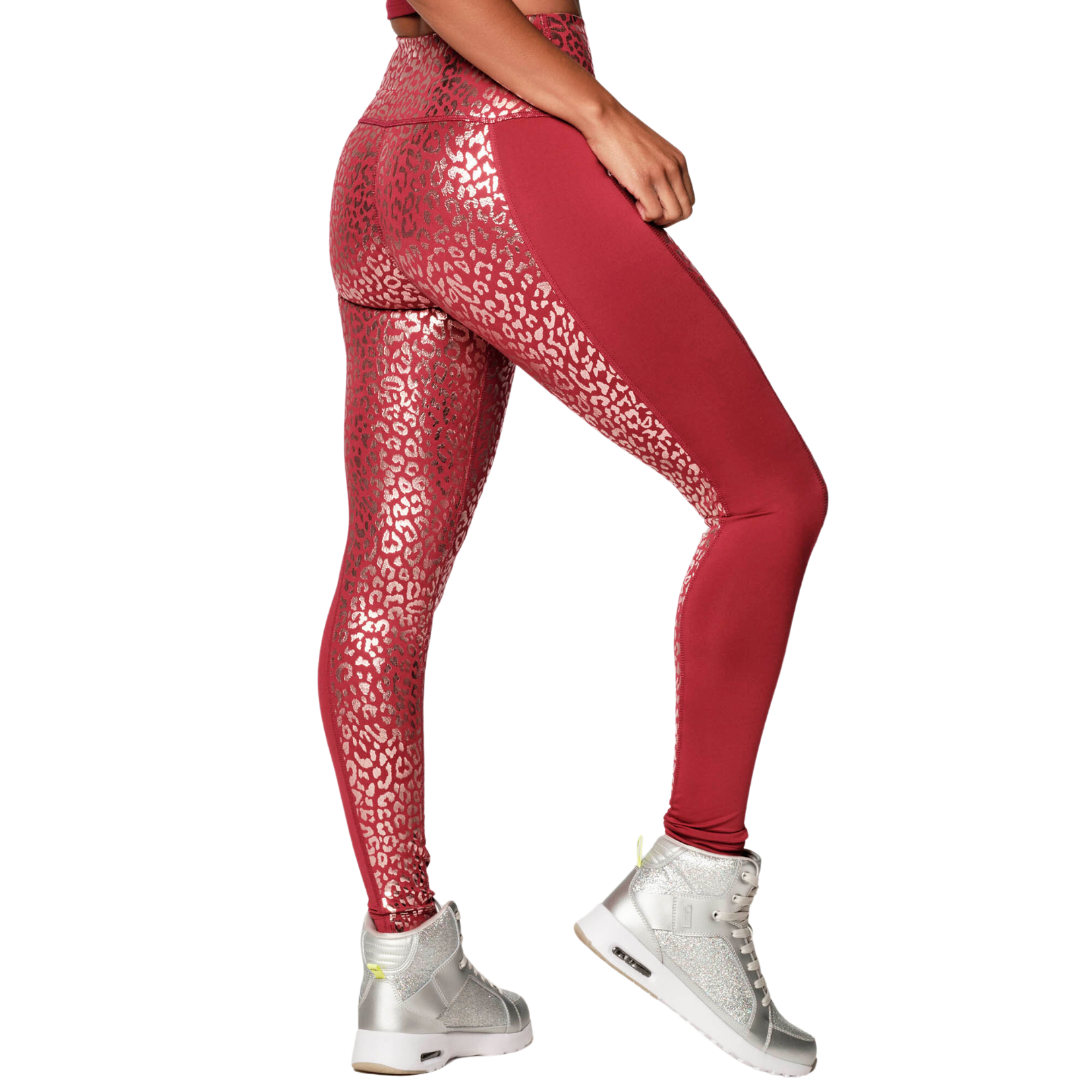 Glow With The Flow High Waisted Foil Leggings (Special Order)