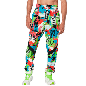 Zumba Palm Party High Waisted Track Pants