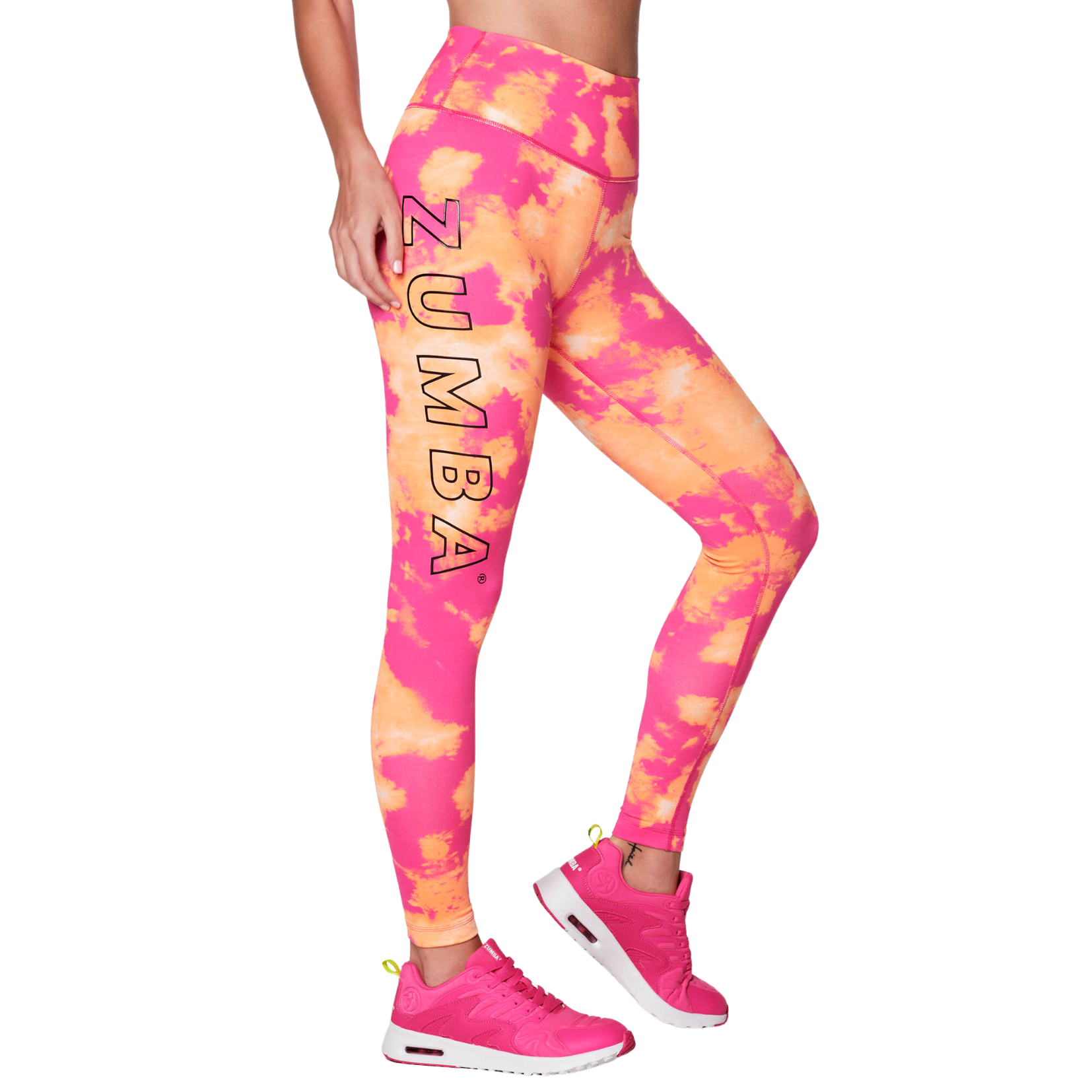 Zumba Move Tie-Dye High Waisted Ankle Leggings (Special Order)