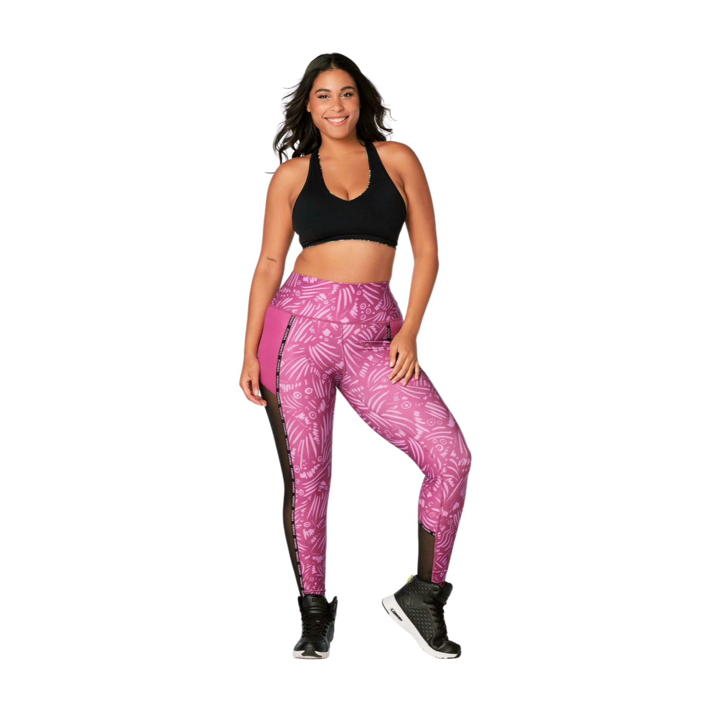 Zumba Butterfly High Waisted Ankle Leggings (Special Order)