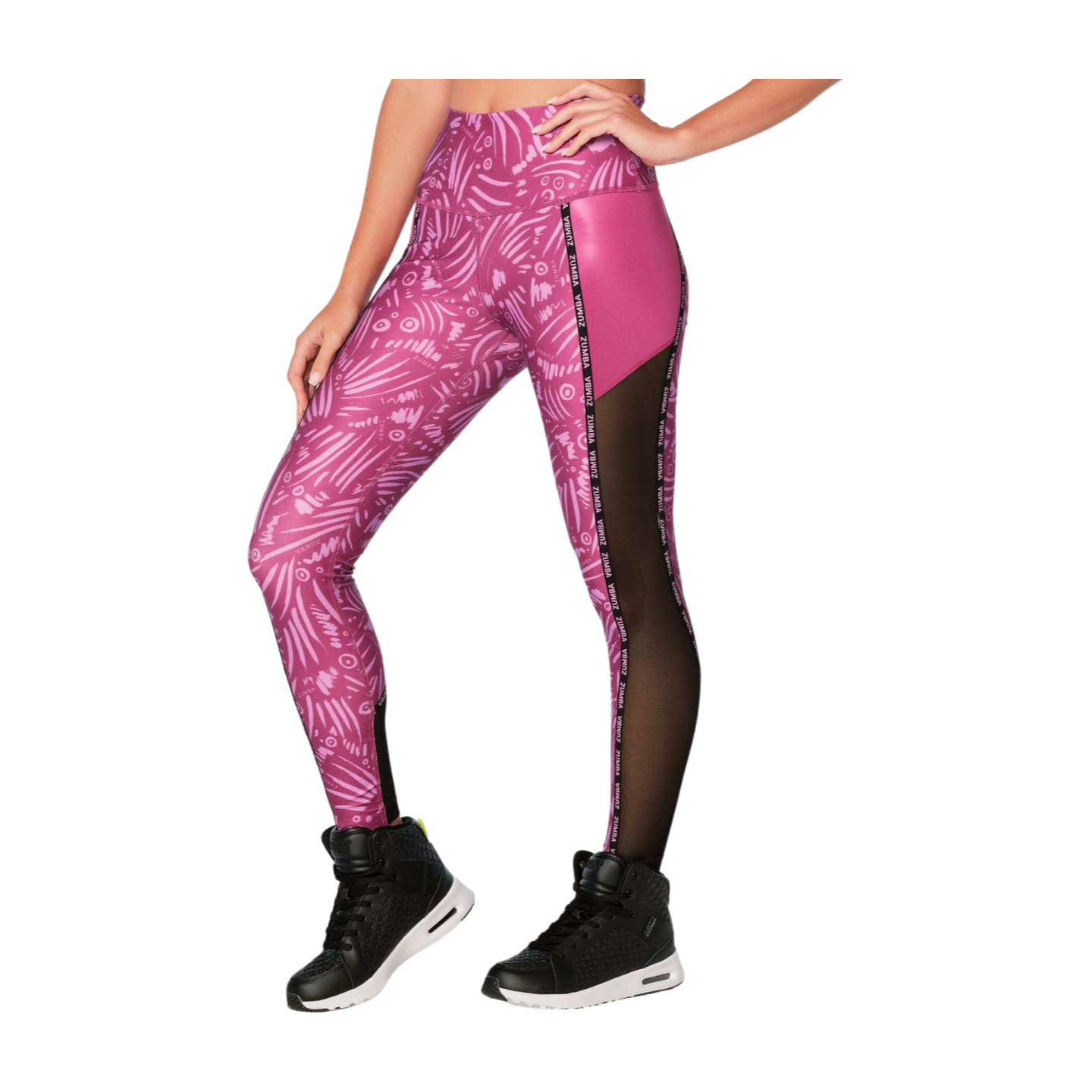 Zumba Butterfly High Waisted Ankle Leggings (Special Order)