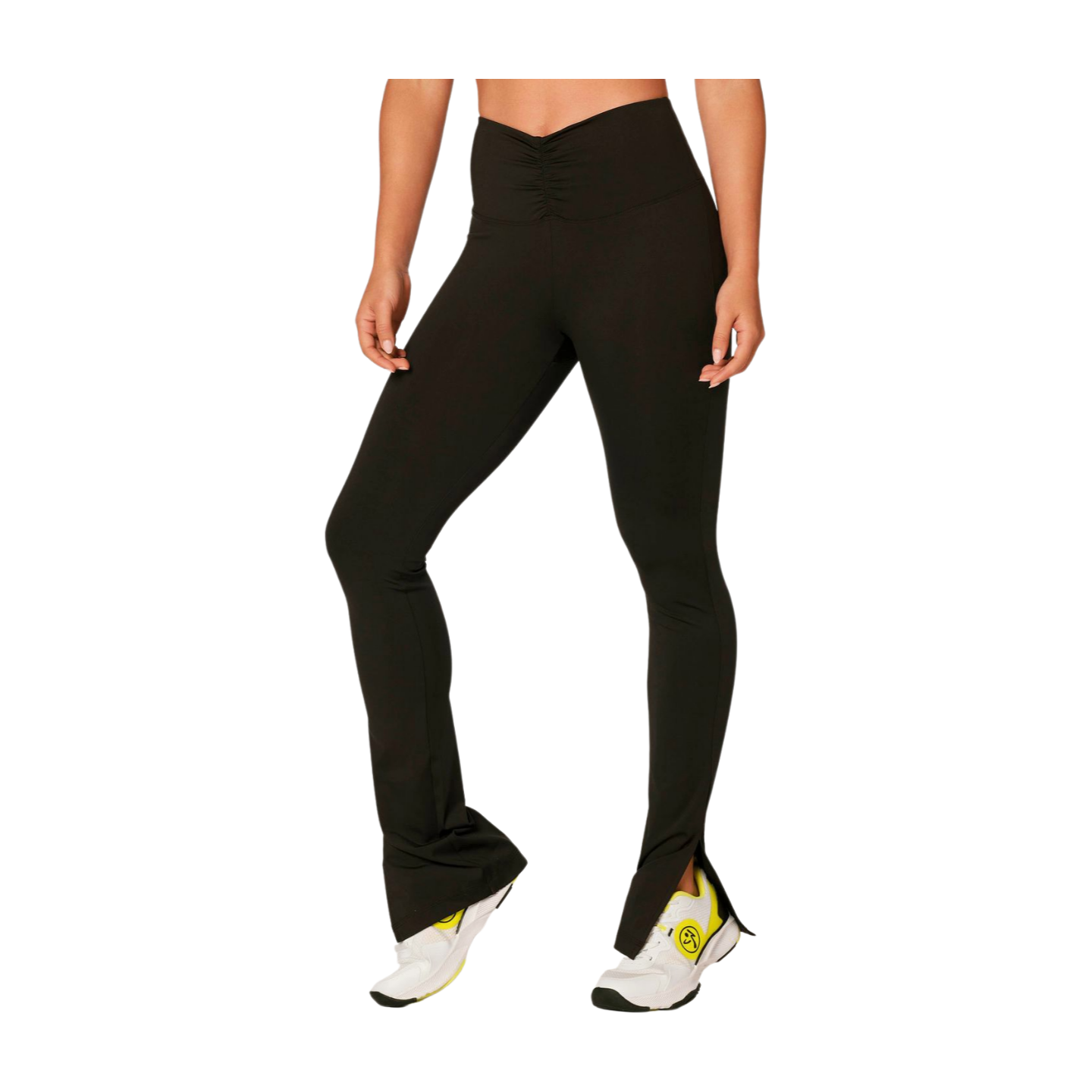 Zumba Ruched High Waisted Bootcut Leggings