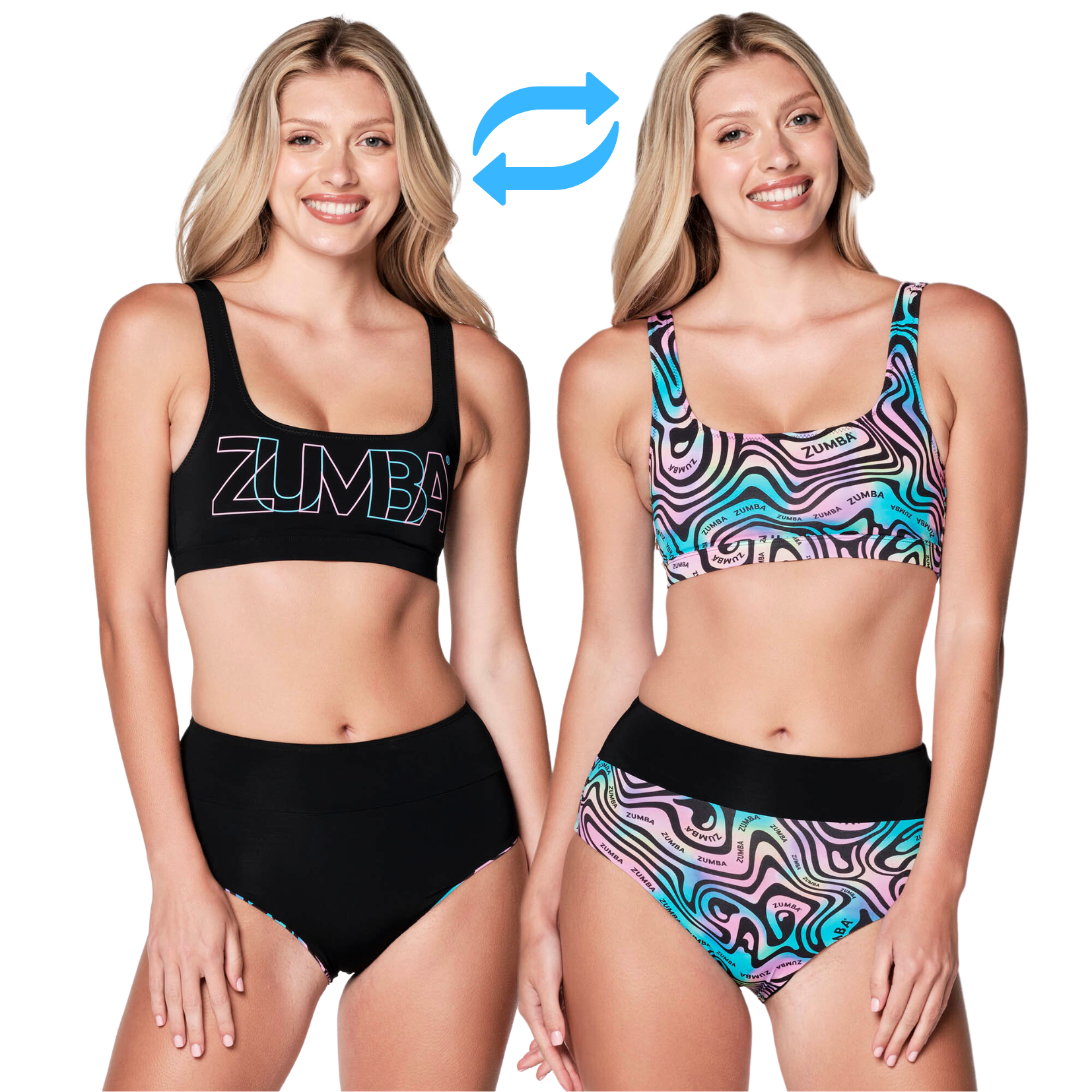 Zumba Reversible Swim Active Brief