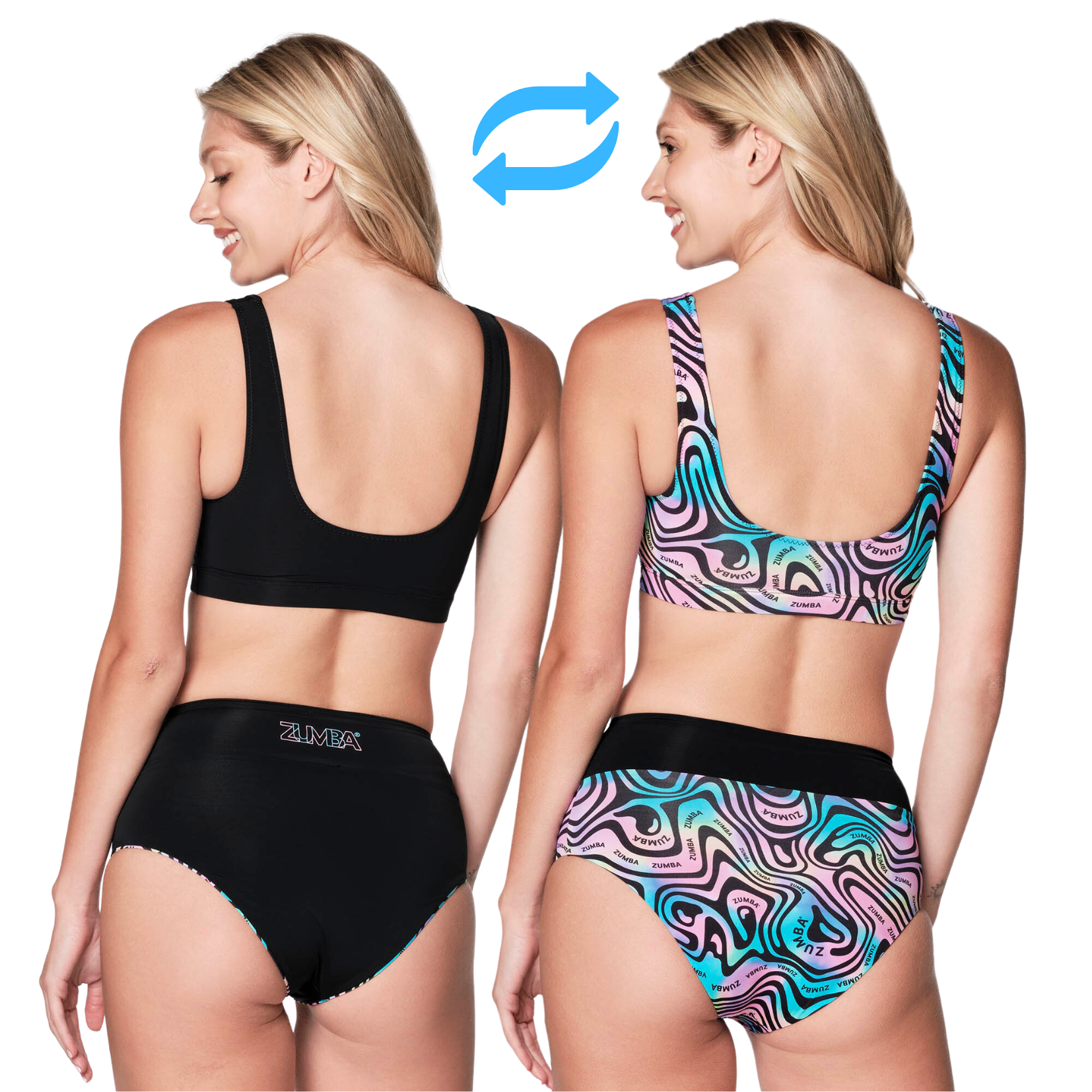 Zumba Reversible Swim Active Brief
