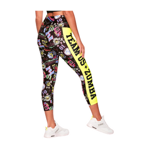 ZW Varsity High Waisted Crop Leggings (Special Order)