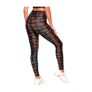 Bright And Bold High Waisted Ankle Leggings (Special Order)