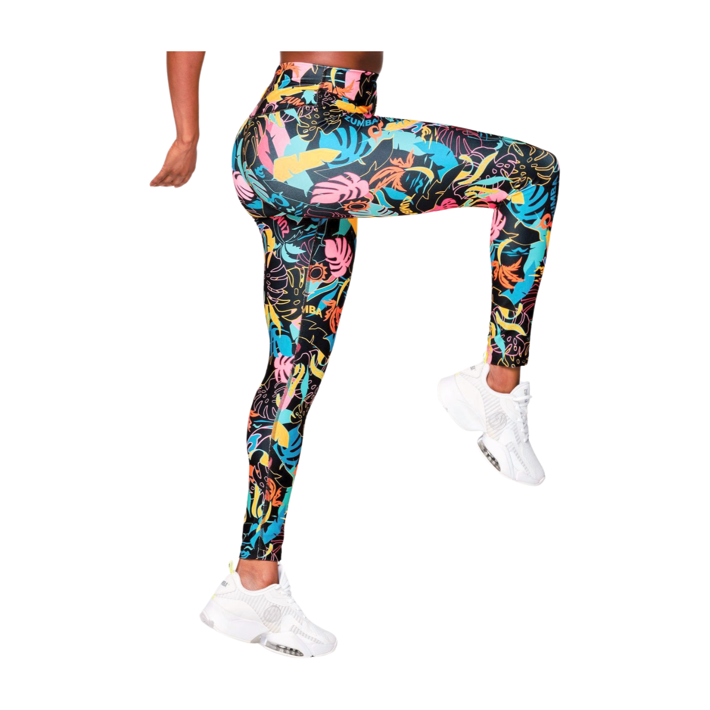 Zumba Palm Party High Waisted Ankle Legging (Special Order)