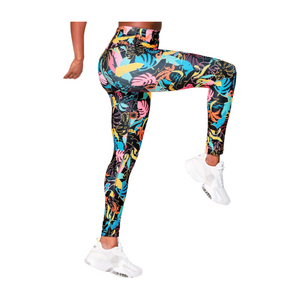 Zumba Palm Party High Waisted Ankle Legging (Special Order)