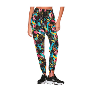 Zumba Palm Party High Waisted Track Pants (Special Order)