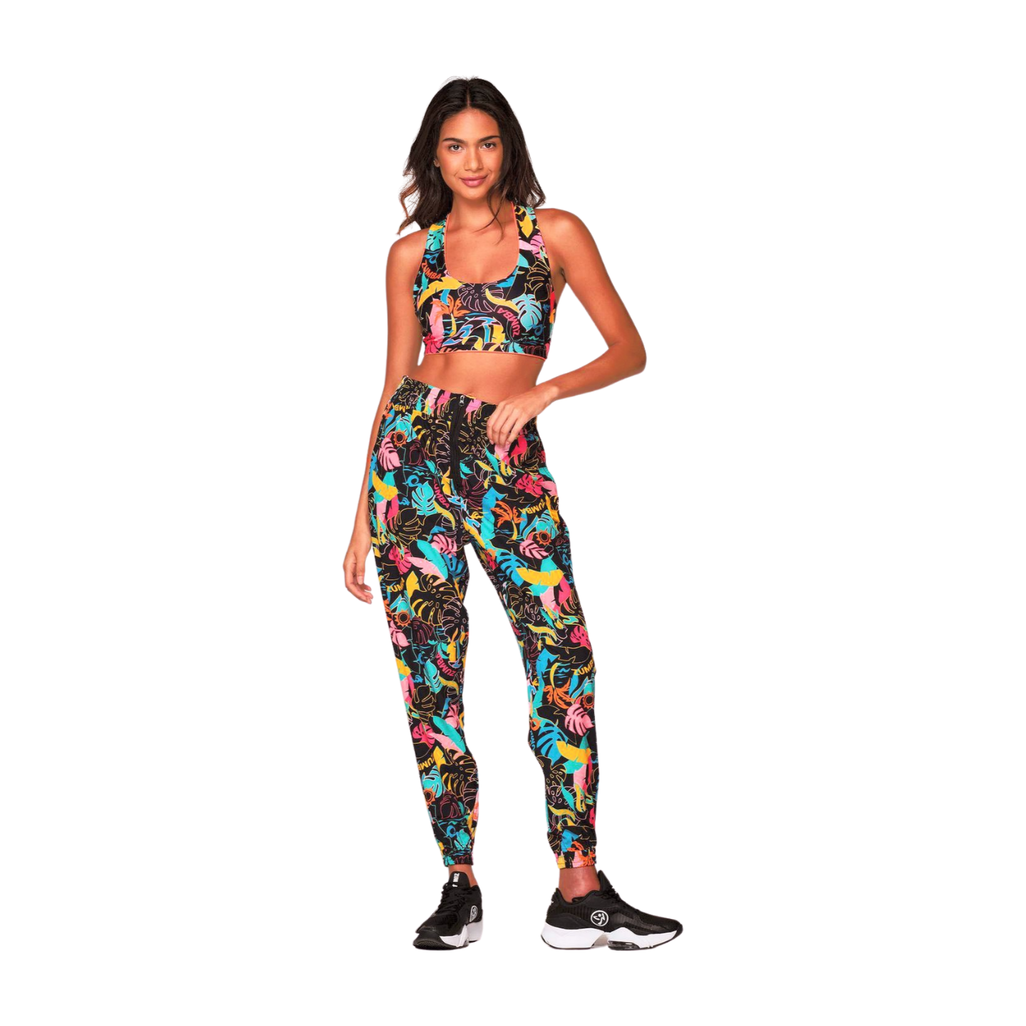 Zumba Palm Party High Waisted Track Pants (Pre-Order)