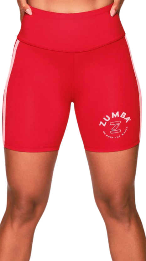 Retro Zumba High Waisted Biker Shorts