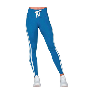 Retro Zumba Laced Up High Waisted Ankle Leggings (Pre-Order)