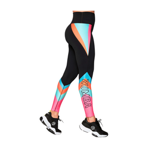 Zumba Beach Party High Waisted Ankle Leggings (Pre-Order)
