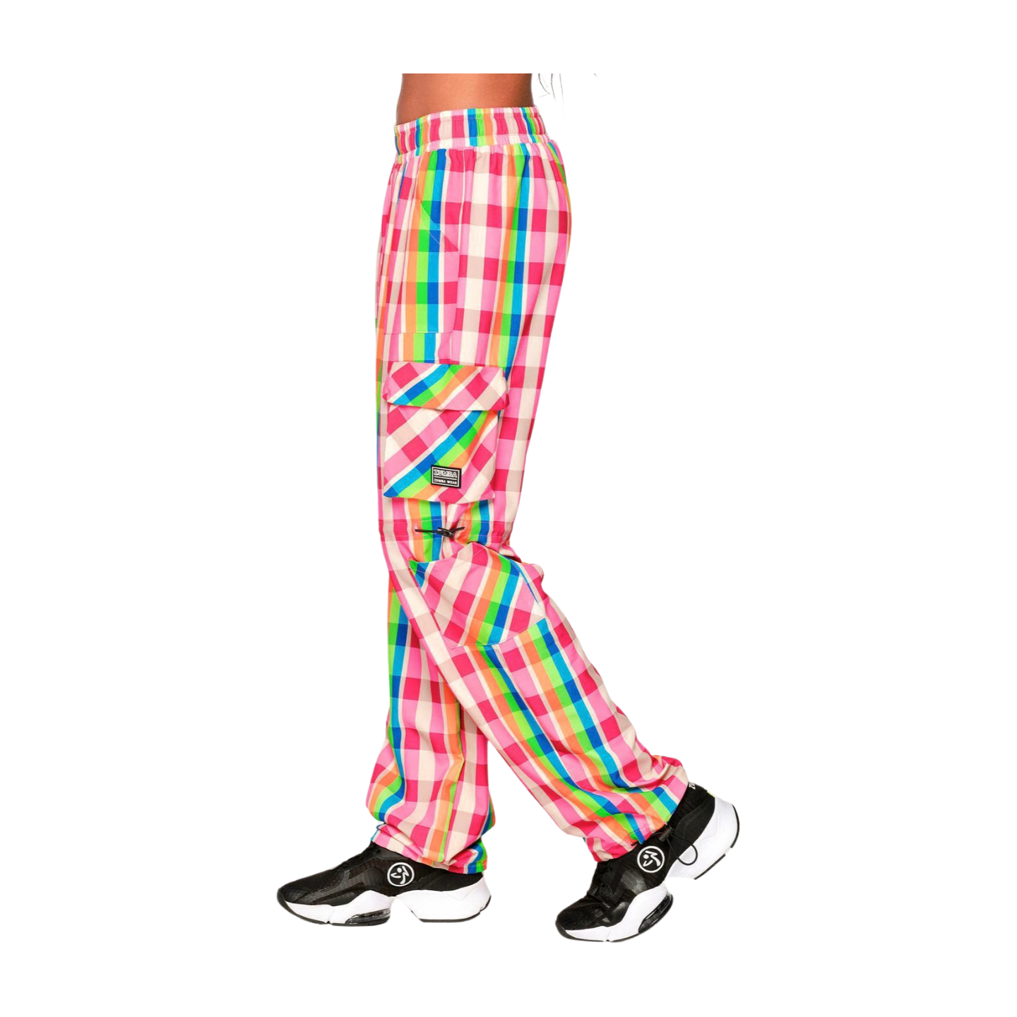 Zumba Plaid Pop Cargo Pants (Special Order)