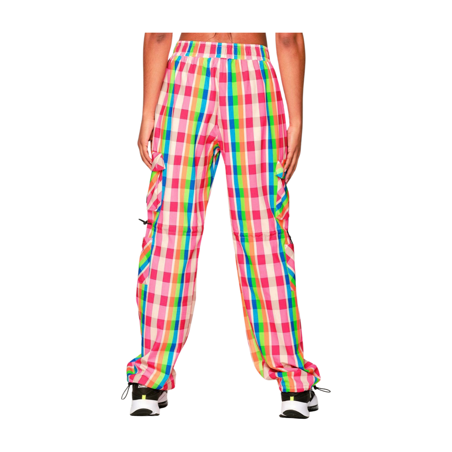 Zumba Plaid Pop Cargo Pants (Special Order)