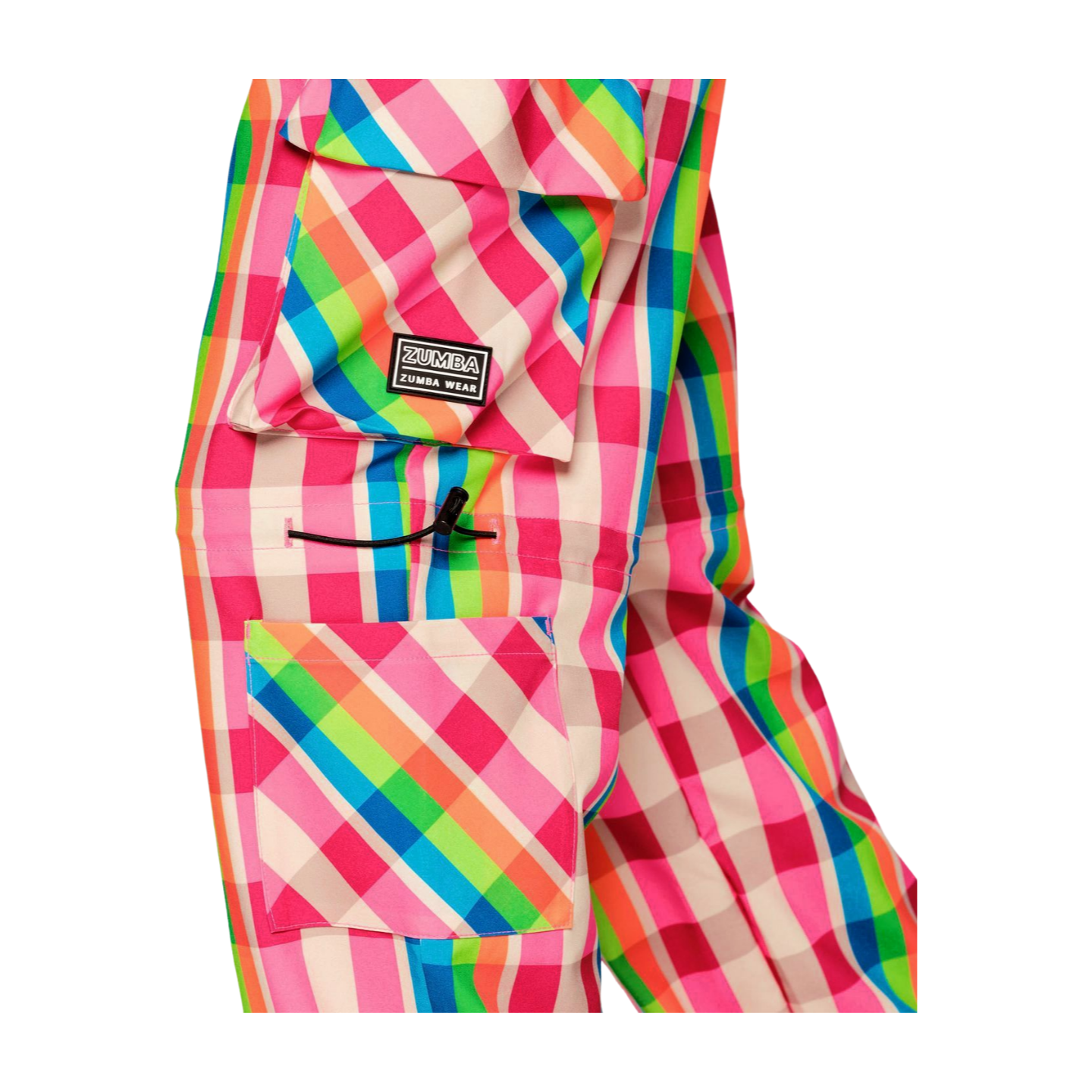 Zumba Plaid Pop Cargo Pants (Special Order)