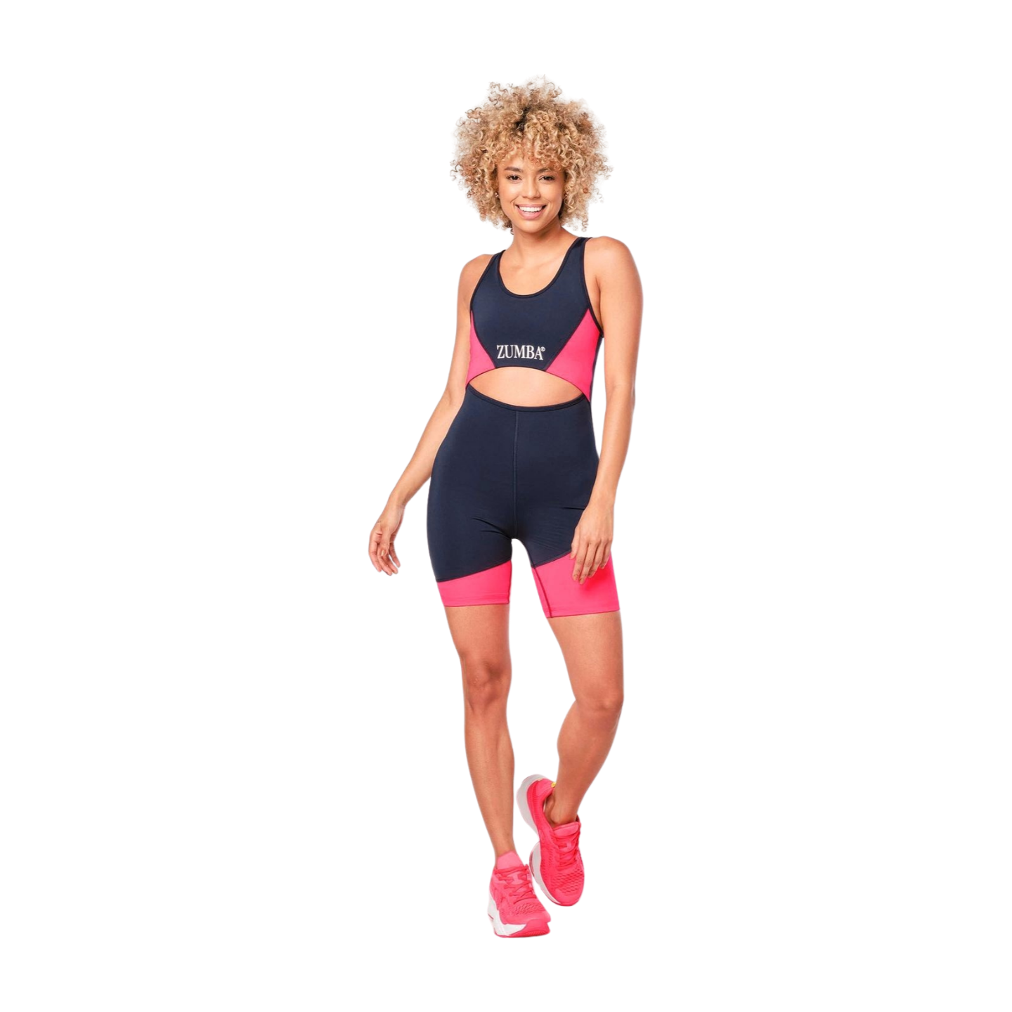 Zumba Prep Biker Bodysuit With Open Back (Special Order)