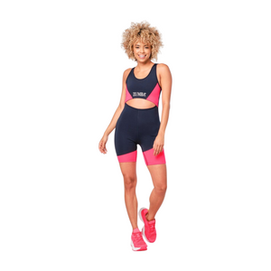 Zumba Prep Biker Bodysuit With Open Back (Special Order)