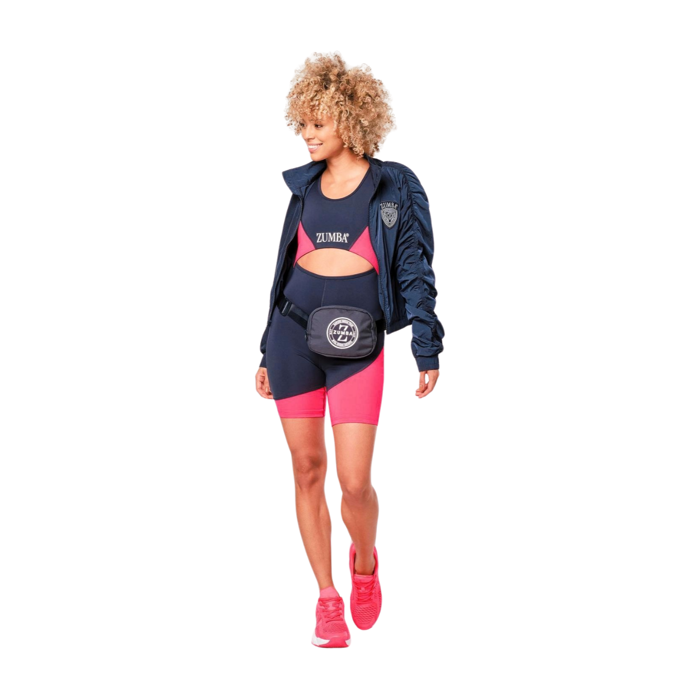 Zumba Prep Biker Bodysuit With Open Back (Special Order)