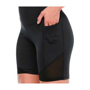 Funscape High Waisted Biker Shorts With Mesh (Special Order)