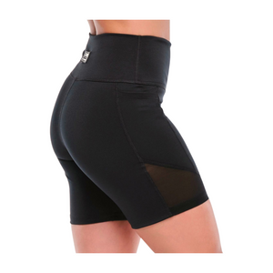 Funscape High Waisted Biker Shorts With Mesh (Special Order)