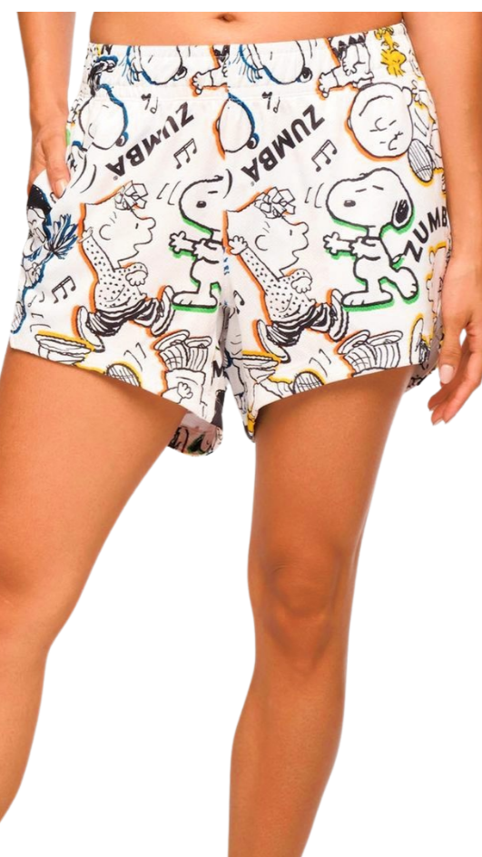Zumba X Peanuts High Low Mesh Shorts (Special Order)