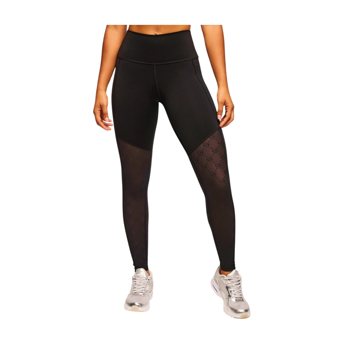 Zumba Runway High Waisted Ankle Leggings With Mesh Inserts (Special Order)