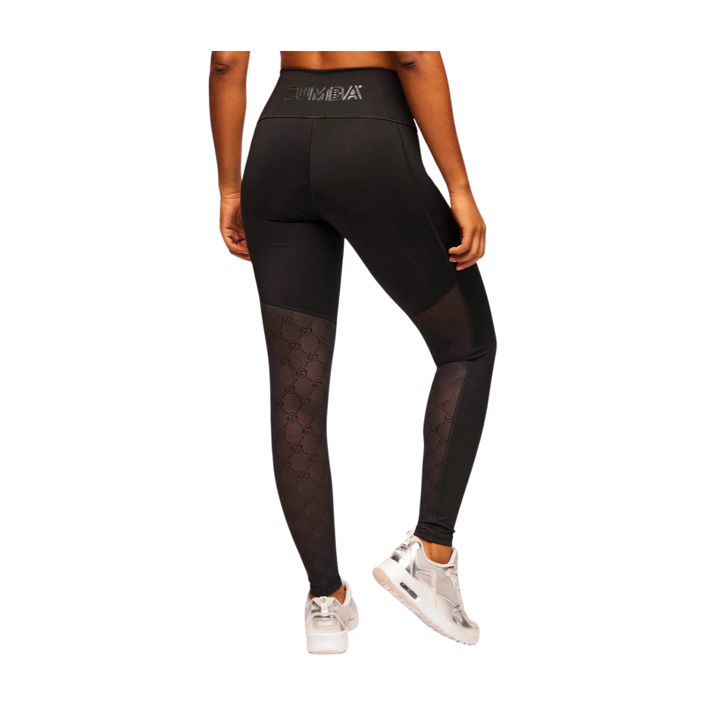 Zumba Runway High Waisted Ankle Leggings With Mesh Inserts (Special Order)