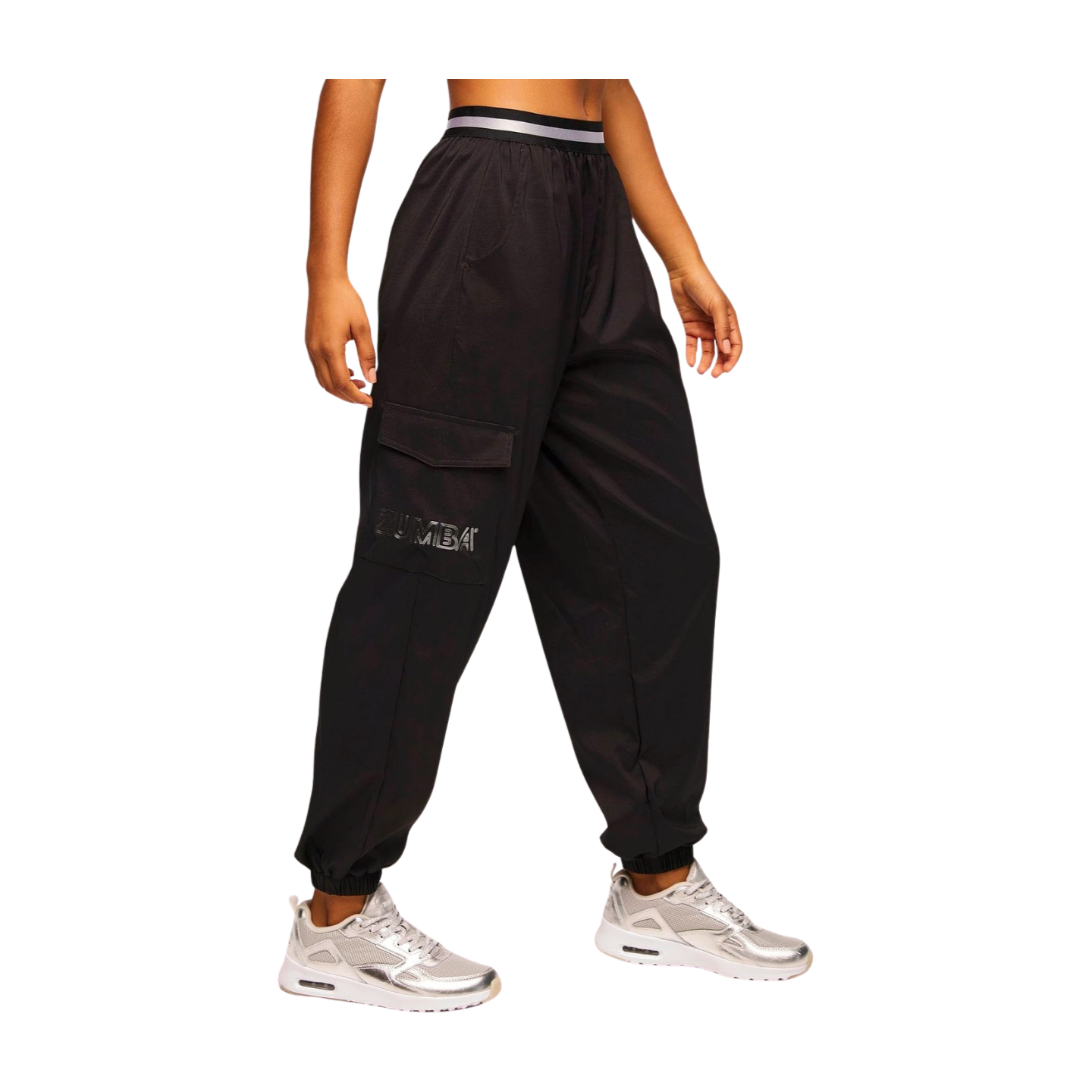 Zumba Runway Parachute Cargo Pants With Elastic Waistband (Special Order)