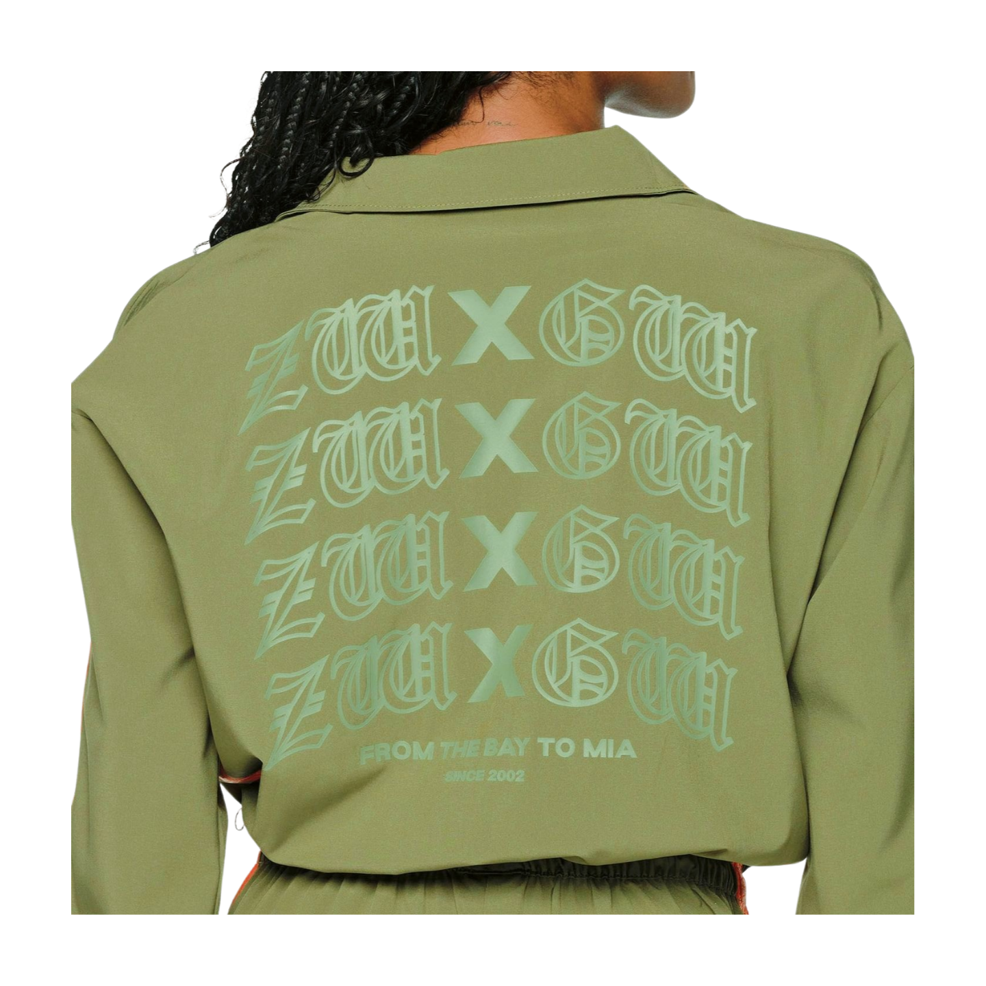 ZW X GW Mock Neck Woven Cargo Jumpsuit (Special Order)