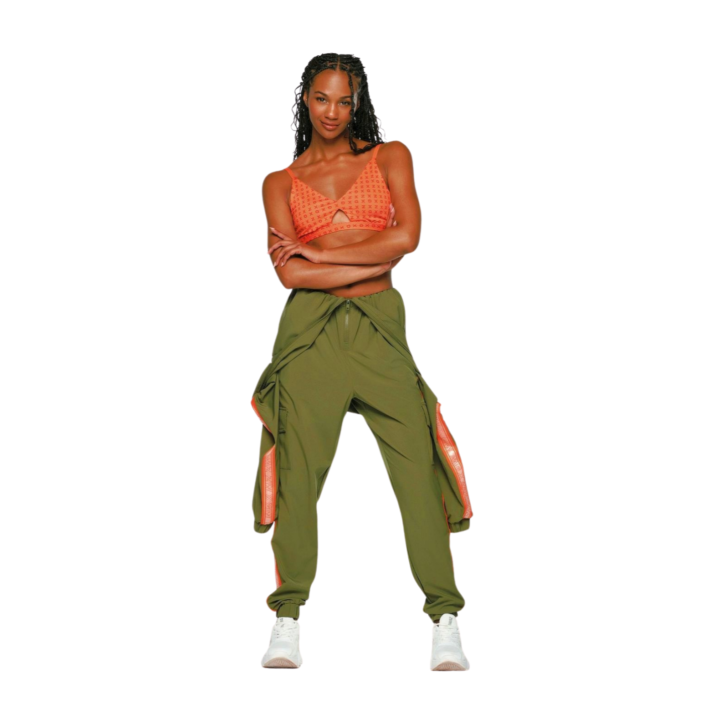 ZW X GW Mock Neck Woven Cargo Jumpsuit (Special Order)