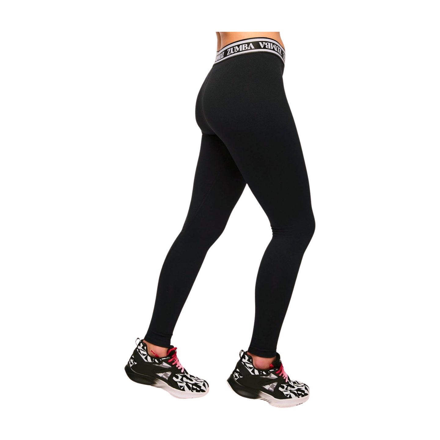 Zumba Haus Elastic Waistband High Rise Ankle Leggings