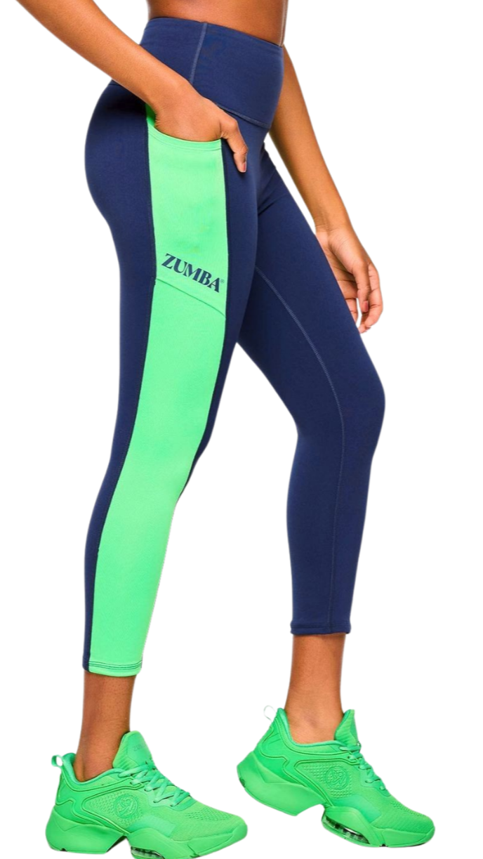 Zumba Out Loud High Rise Crop Leggings With Pockets (Special Order)