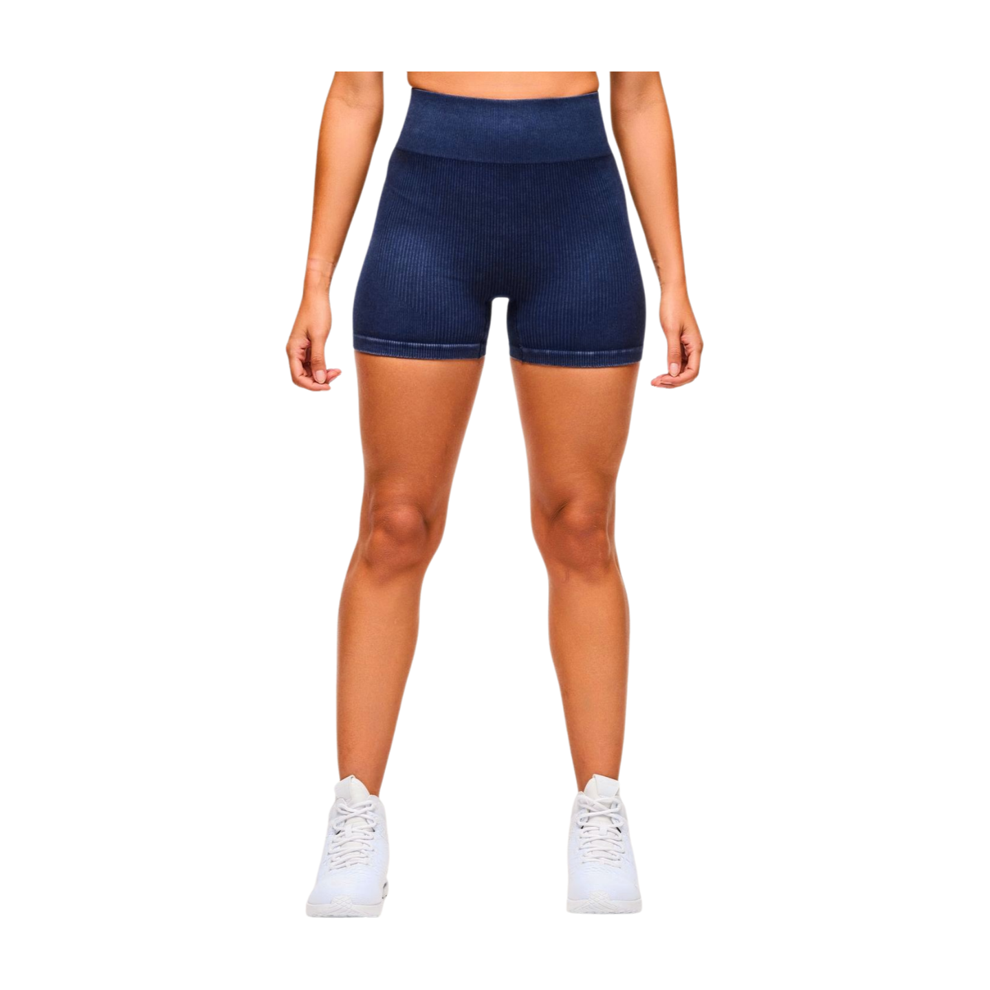 Blue Jean Seamless High Waisted Biker Shorts