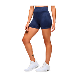Blue Jean Seamless High Waisted Biker Shorts