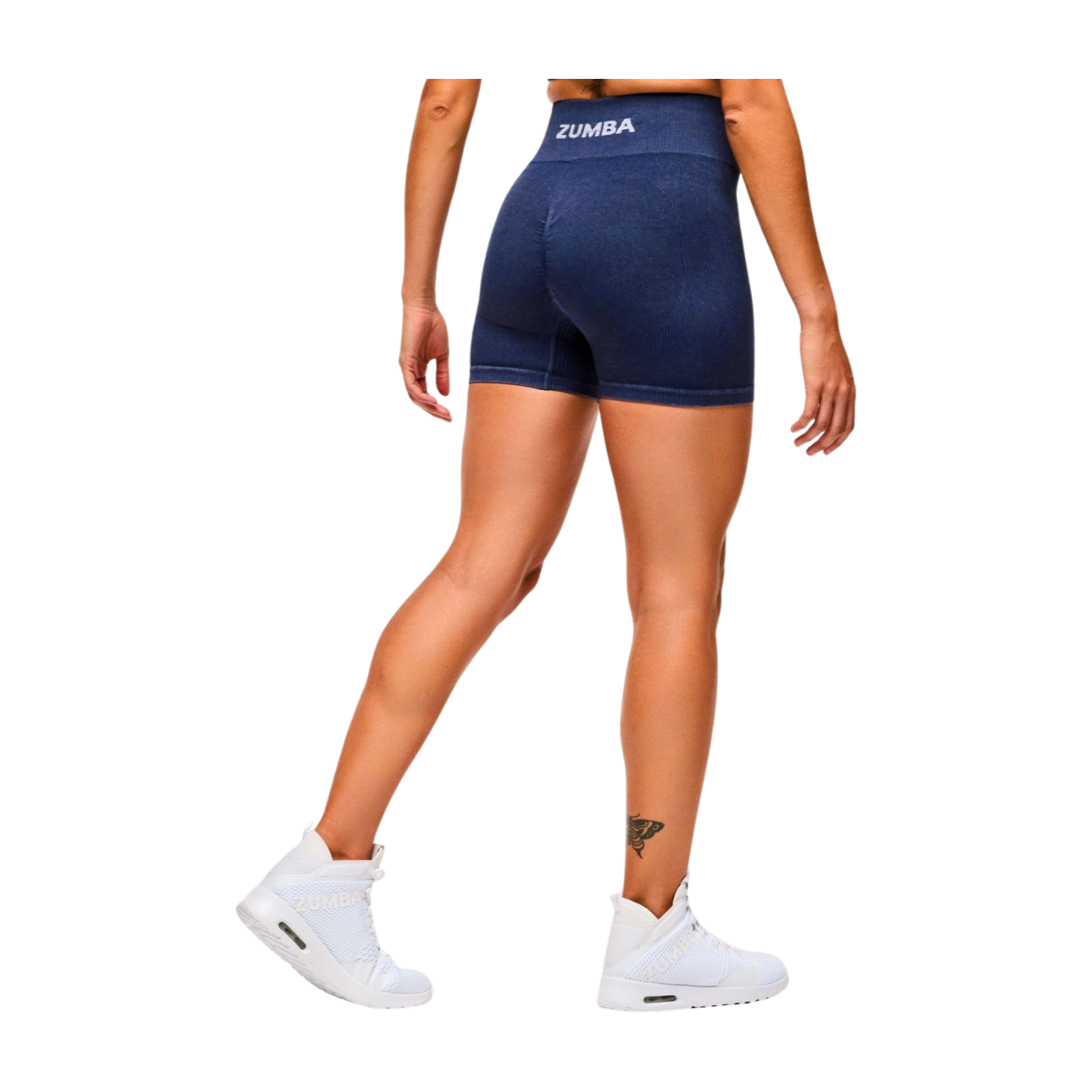 Blue Jean Seamless High Waisted Biker Shorts